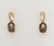 14kyg drop Smokey Quartz earrings