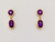 14kyg (4) Amethyst dangle earrings