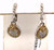 JR SS/18ky earrings w/white sapphires