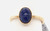 14kyg oval lapis ring