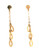 14kyg chain and oval link drop earrings