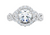 14kw diamond halo/infinity shank engagement ring semi mounting only