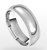 Domed band with curved inside and double millgrain edged  band