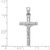 14kwg polished hollow crucifix cross pendant 33mm by 15mm