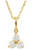 14kyg 3 diamond necklace 1/3cttw 18" cable chain