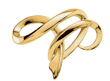 14kyg freeform fashion slide pendant - Main Image