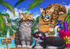 VC1210 | Beach Cats Jigsaw Puzzle - 1000 PC