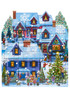 VC504 | Christmas Houses Wooden Advent Calendar
