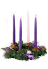 VC903-CASE | Case of 12 Purple Ribbon Advent Wreath