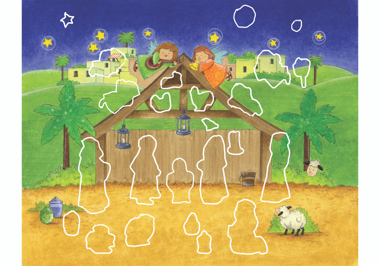 BB203 Magnificent Manger Sticker Advent Calendar Vermont Christmas