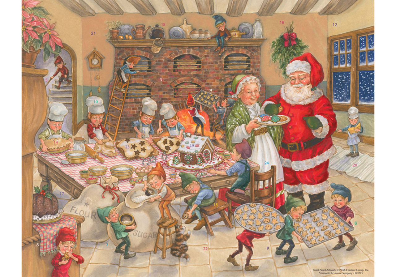 BB725 Santa #39 s Kitchen Advent Calendar Vermont Christmas Company BB725 Santa #39 s Kitchen Advent Calendar Vermont Christmas Company
