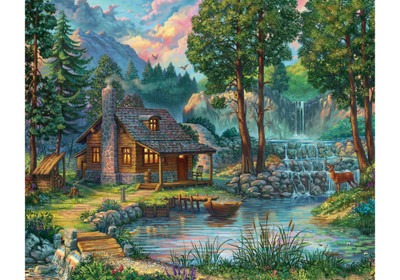 VC1050 | House by the Lake Jigsaw Puzzle - 1000 PC