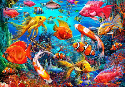 VC1084 | Tropical Fish Jigsaw Puzzle - 1000 PC