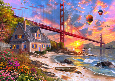 VC1104 | Golden Gate Sunset Jigsaw Puzzle - 1000 PC