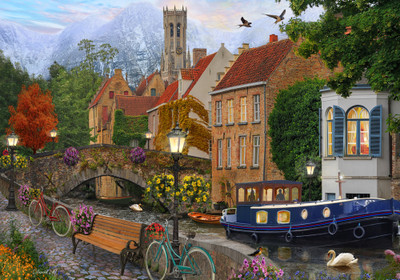 VC1147 | Canal Living Jigsaw Puzzle - 550 PC