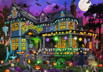 VC1148 | Halloween House Jigsaw Puzzle - 550 PC