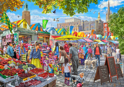 VC1154 | Summer Market Jigsaw Puzzle - 1000 PC