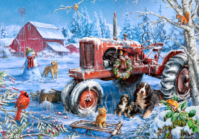 VC1161 | Christmas on the Farm Jigsaw Puzzle - 1000 PC