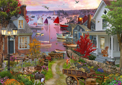 VC1180 | Evening in the Harbour Jigsaw Puzzle - 1000 PC