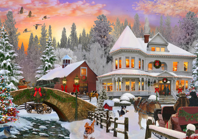 VC1215 | Country Christmas Jigsaw Puzzle - 1000 PC