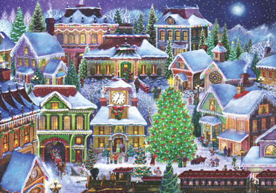 VC1216 | Christmas Village Jigsaw Puzzle - 1000 PC