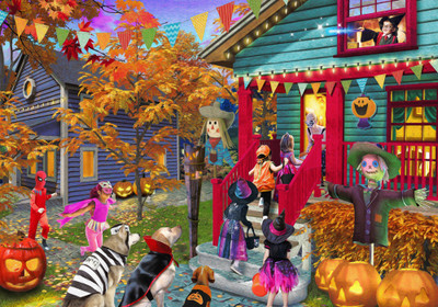 VC1234 | Trick or Treat Jigsaw Puzzle - 1000 PC