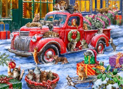 VC1260 | Purrfect Christmas Jigsaw Puzzle - 100 PC