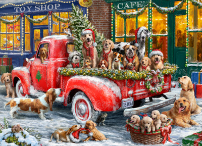 VC1261 | Canine Christmas Jigsaw Puzzle - 100 PC