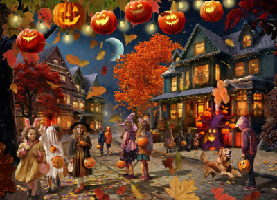 VC1269 | Halloween Nightmare Jigsaw Puzzle - 1000 PC - Vermont