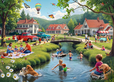 VC1381 | Summertime Memories Jigsaw Puzzle - 1000 PC