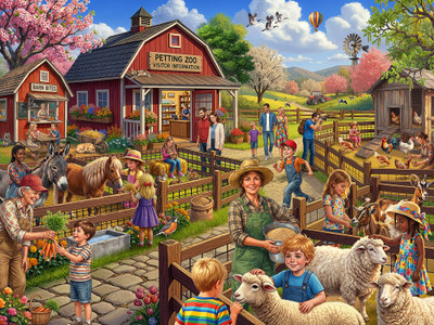 VC1395 | Petting Zoo Jigsaw Puzzle - 500 PC