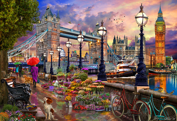 VC1410 | London Twilight Jigsaw Puzzle - 100 PC