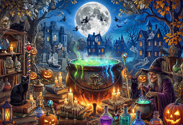VC1412 | The Witch's Library Jigsaw Puzzle - 100 PC