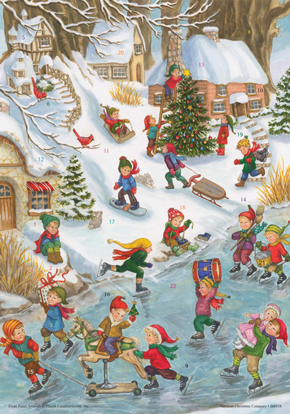 BB518 | Wonderful Winter Advent Calendar w/Env