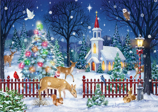 BRW003 | Box Peaceful Night Christmas Cards