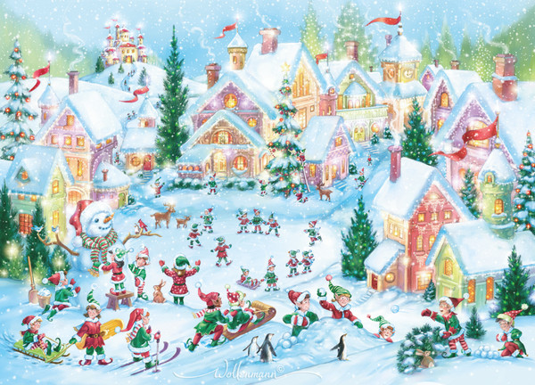 BRWELF | Box Elf Village Christmas Cards