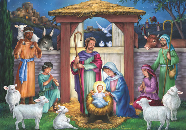 VC1090 | Holy Manger Jigsaw Puzzle - 1000 PC