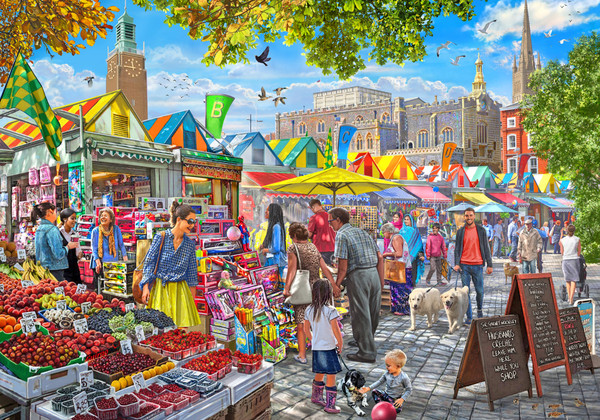 VC1154 | Summer Market Jigsaw Puzzle - 1000 PC