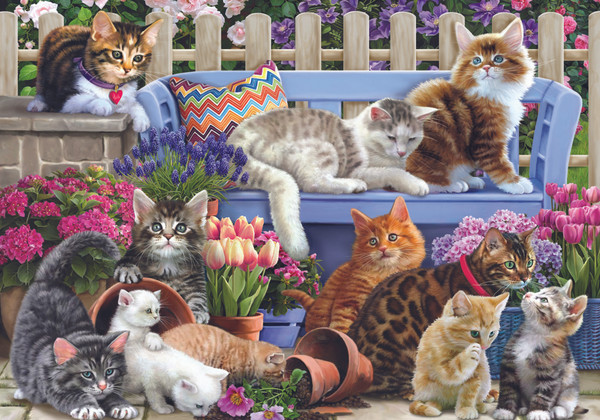 VC1164 | A Cat's Life Jigsaw Puzzle - 1000 PC