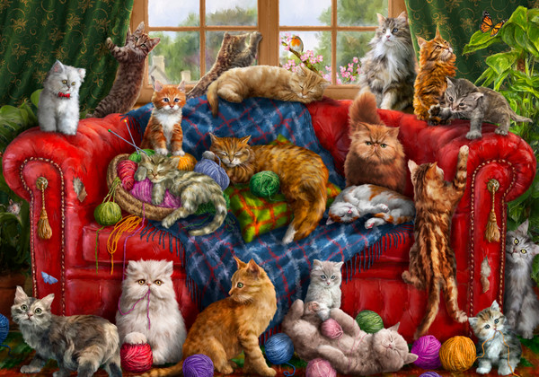 VC1181 | Love My Cats Jigsaw Puzzle - 1000 PC