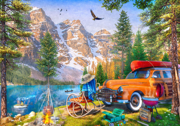 VC1228 | Lake Moraine Jigsaw Puzzle - 550 PC