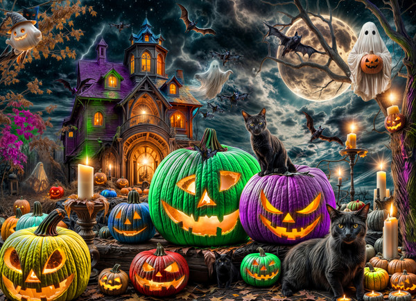 VC1362 | Spooky Night Jigsaw Puzzle - 1000 PC
