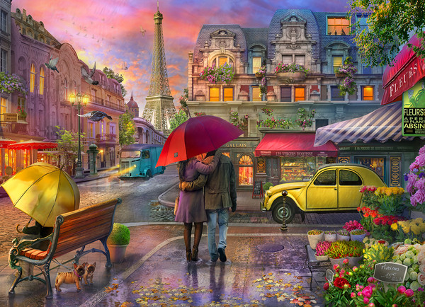 VC1388 | Raining in Paris Jigsaw Puzzle - 1000 PC