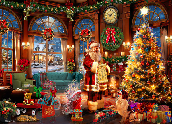 VC1392 | Santa's List Jigsaw Puzzle - 1000 PC