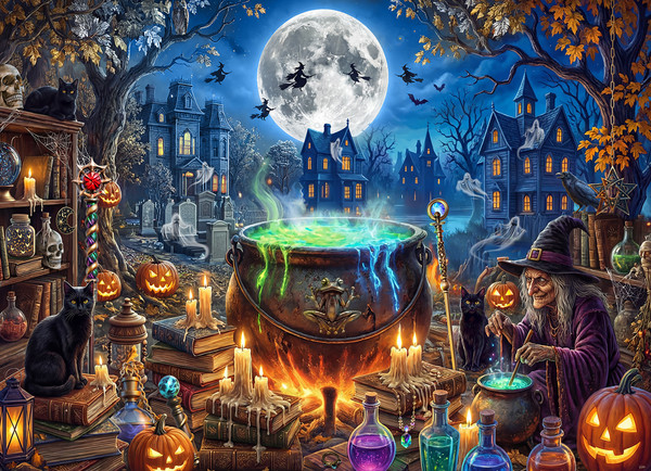 VC1402 | Witch's Cauldron Jigsaw Puzzle - 1000 PC