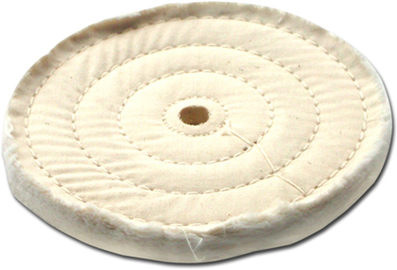 Zephyr 3 White Cotton Muslin 40-Ply Buffing Wheel