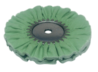 Zephyr Hall Green Medium/Light Cutting Airway Buffing Wheel 8 inch