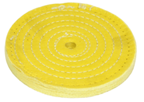 Zephyr Yellow Treated Muslin 86/80 40 Ply 6-Rows Sewn Buffing Wheel