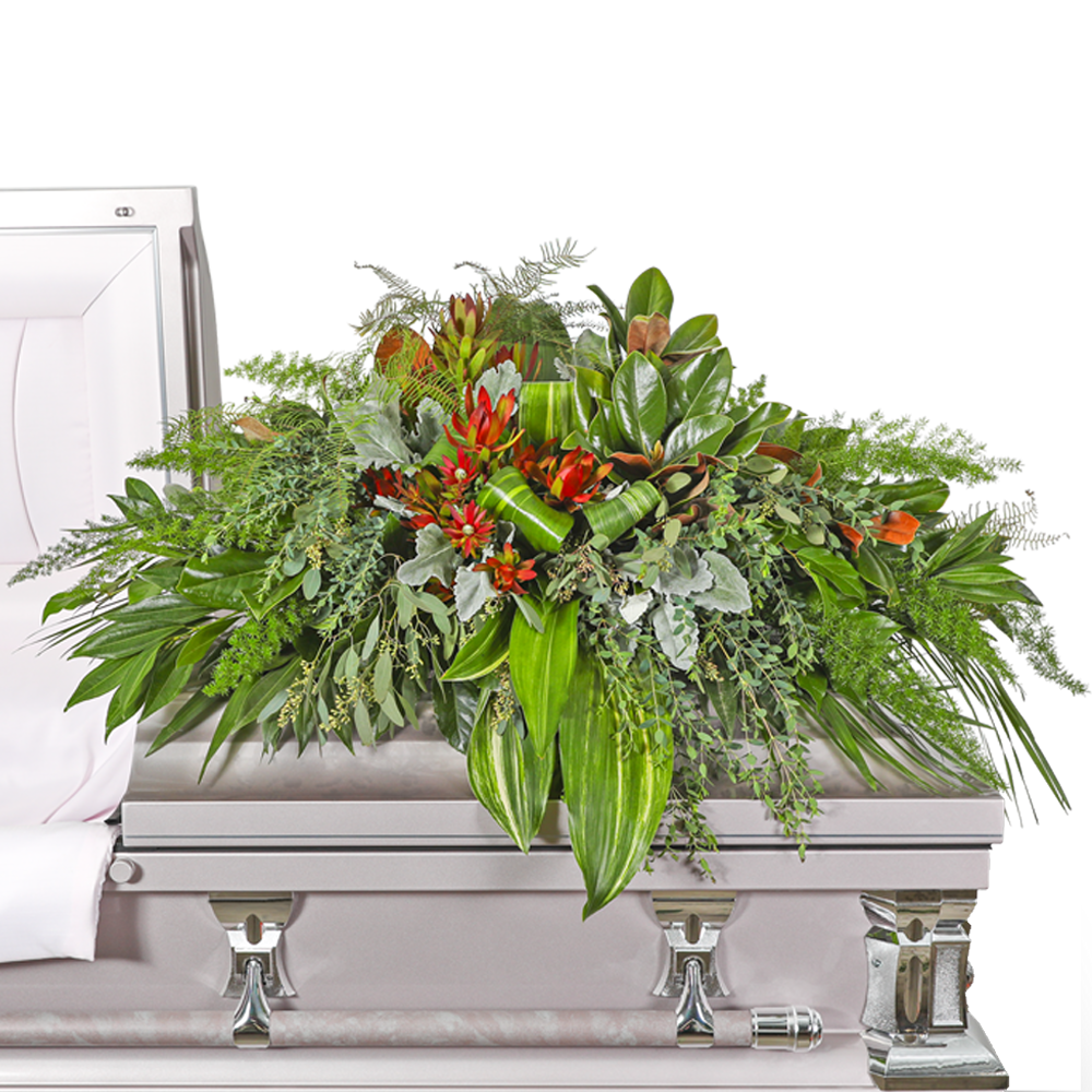Verdant Farewell Casket Spray - Abbott Florist