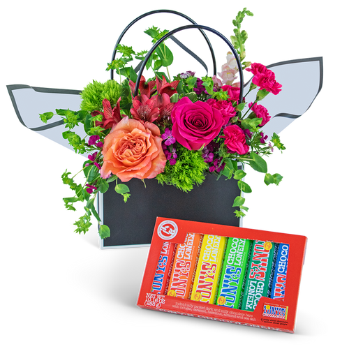 Chocolate-Covered Roses Blooming Tote Ensemble